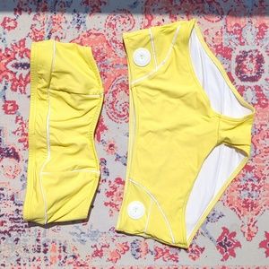 Vintage Yellow Freya Bikini Swimsuit